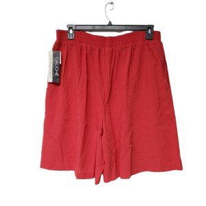 DEADSTOCK 90s Caliché Collection poly-rayon shorts . size 2X . made in USA